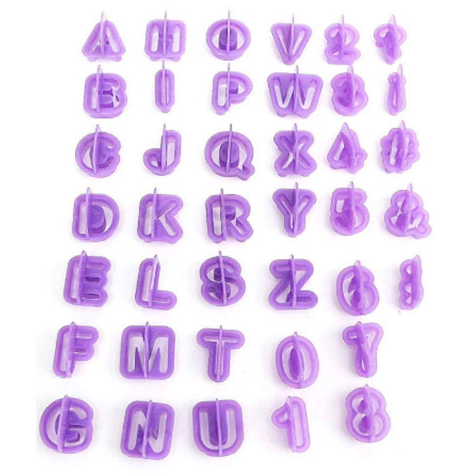 40pcs Alphabet and Number Cake Stencils Set  NonStick Plastic Templates for Creative Decorating