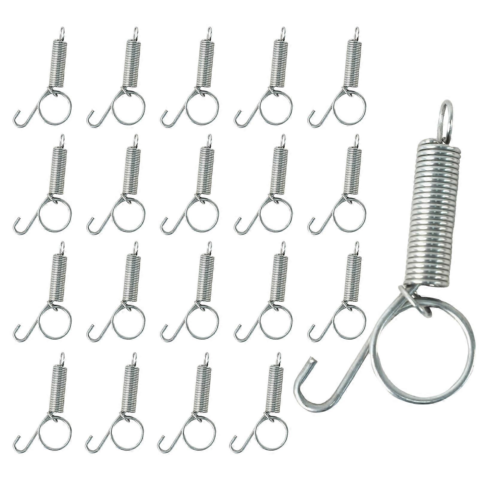 20Pcs Pet Cage Door Latch with Durable Spring for Secure Closure, MultiCage Use for Small Animals