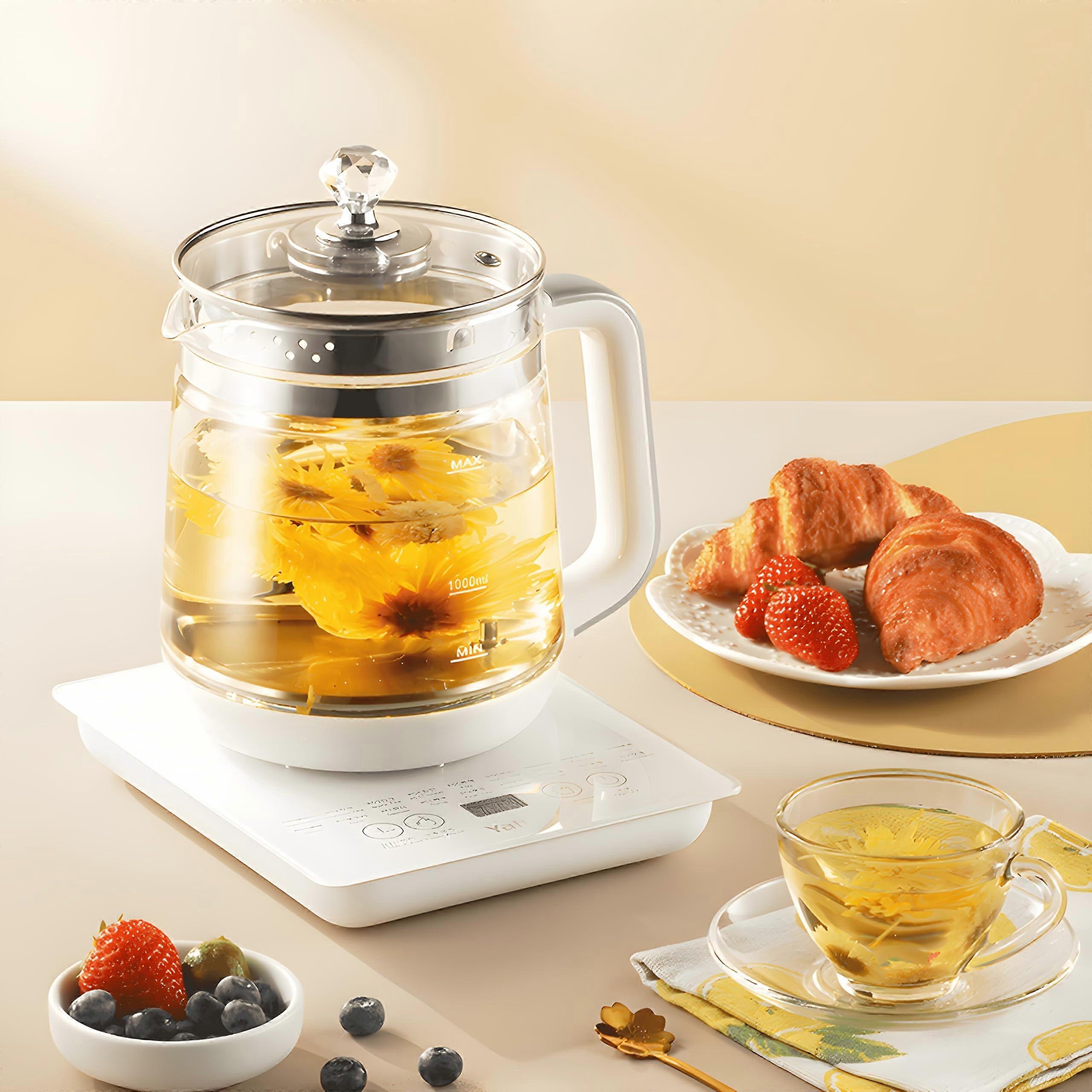 Electric Glass Kettle 1.8L with Digital Temperature Control, Removable Infuser, Keep Warm Function Ref:6087