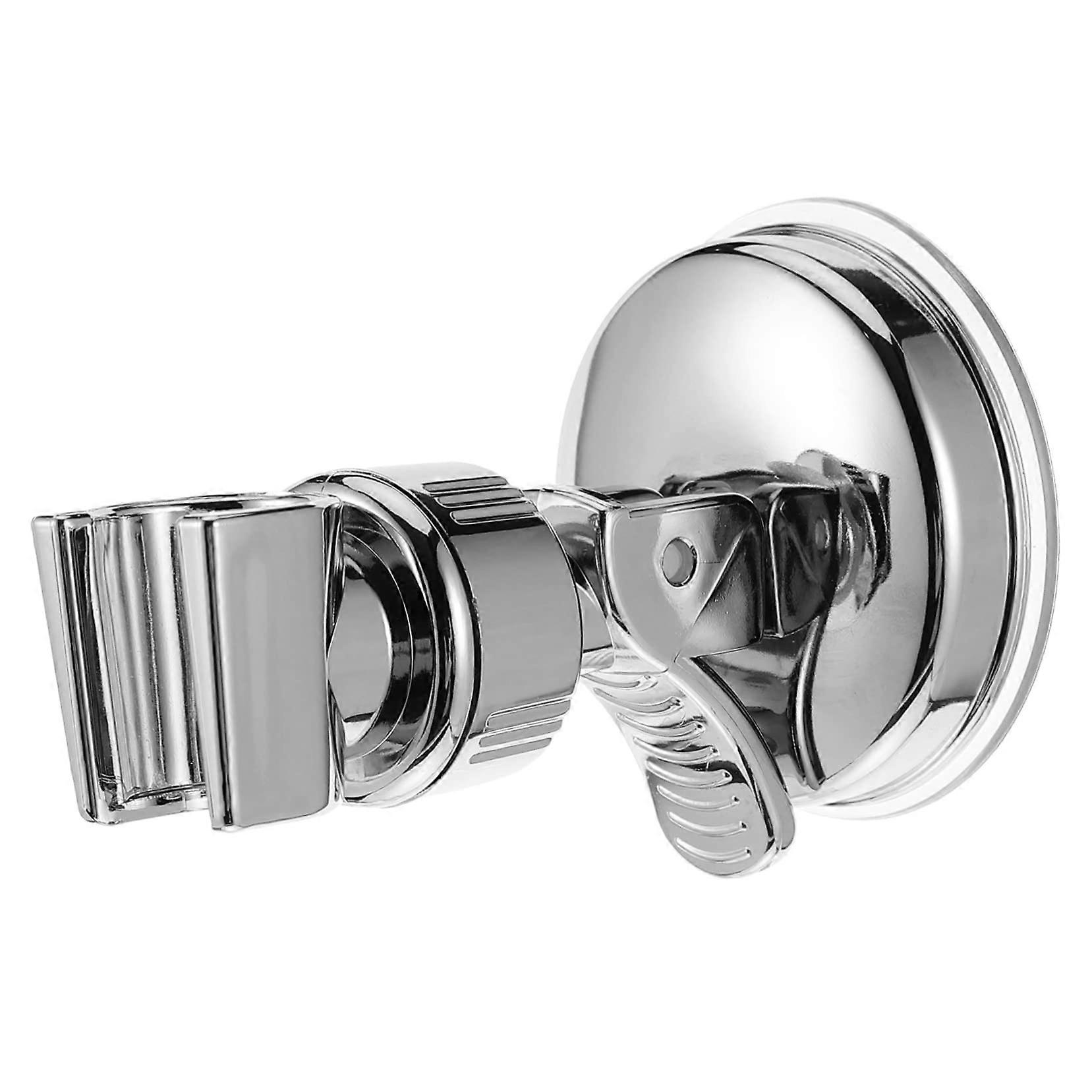 Adjustable Stainless Steel Suction Cup Shower Head Holder Bracket with Secure Grip for Bathroom