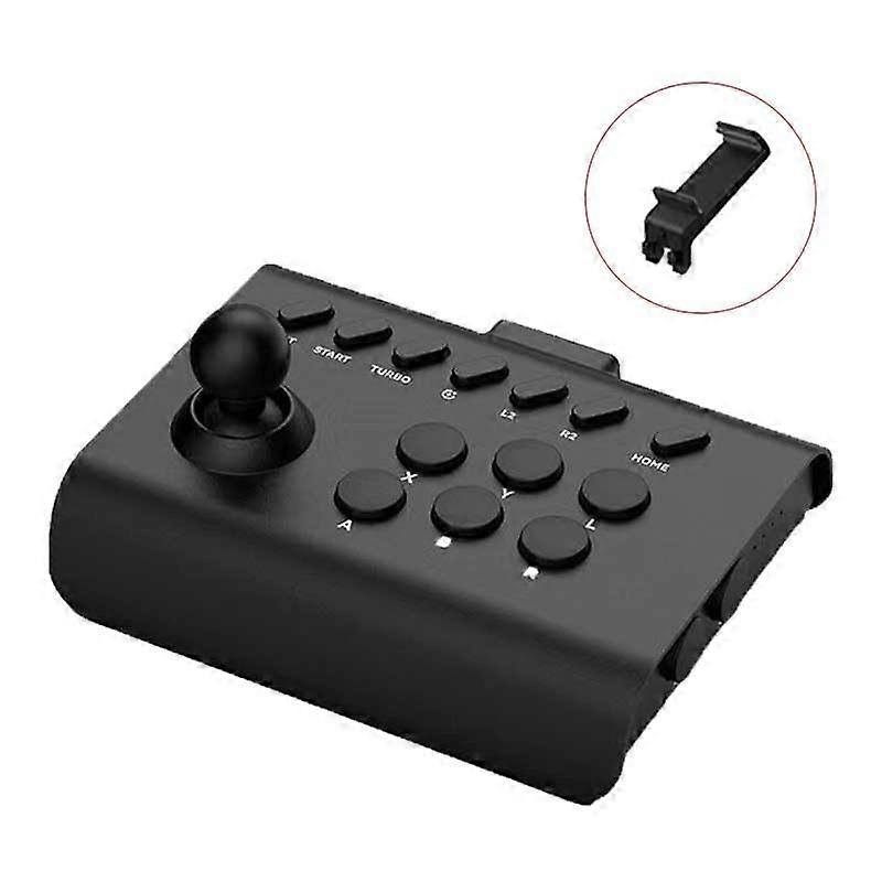 Arcade Fight Stick with Turbo, Macro, SixButton Layout, Black for Nintendo Switch and Android