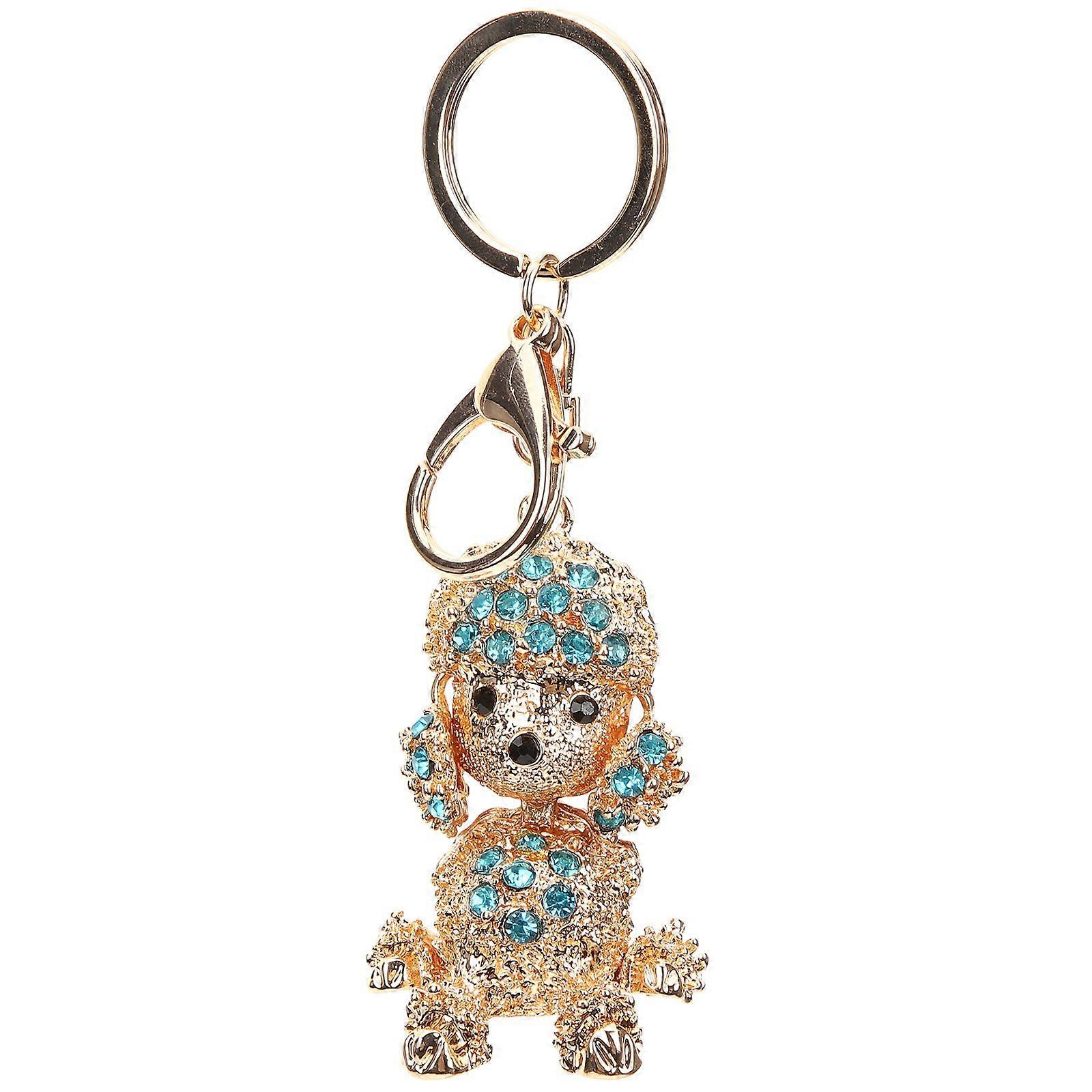 Poodle Keychain Dog Keychain Creative Keychain Backpack Charm Car Key Chain