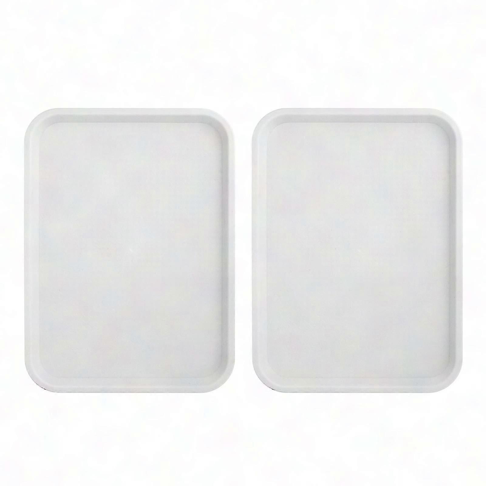 2-Pack Durable Non-Slip Serving Trays for Dining and Restaurant Use
