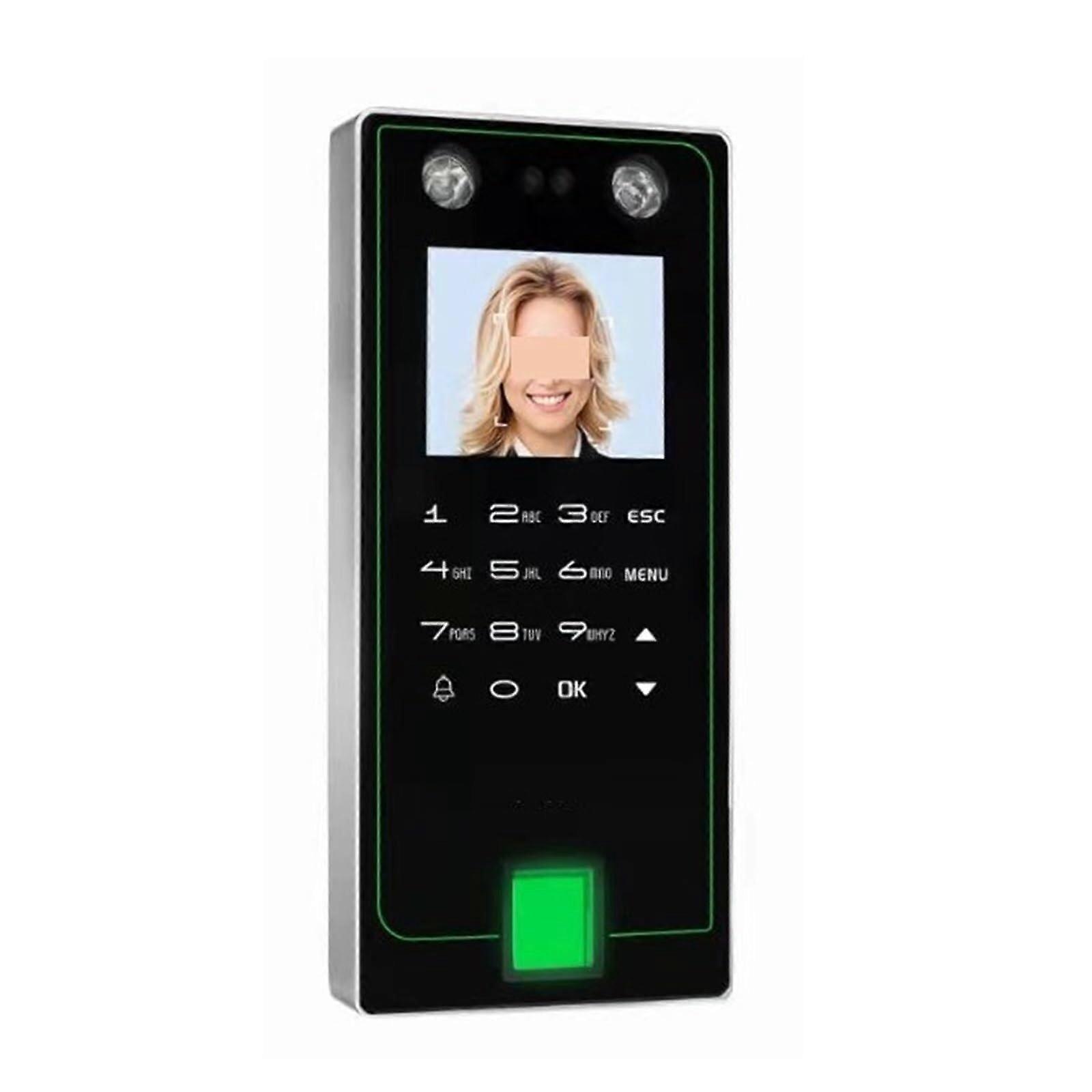 Biometric Access Control Terminal with Face and Fingerprint Recognition, ID Card, Password, 500 Users