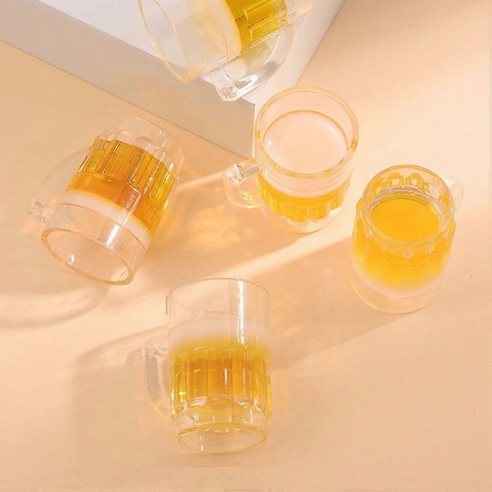 Simulation Beer Mug 12 Pcs Tiny House Kit Mini Mugs Decorations Models Miniature
