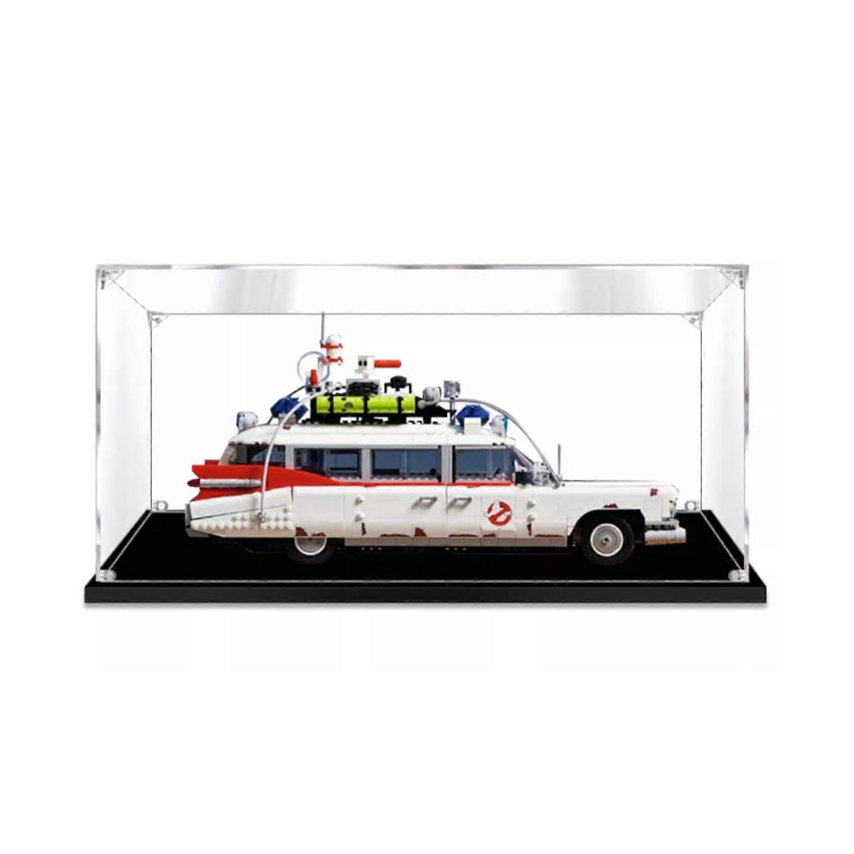 Display Case Acrylic Dustproof Box for  10274 Ghostbusters Ecto1 Clear Showcase 21.6x9.8x9.8