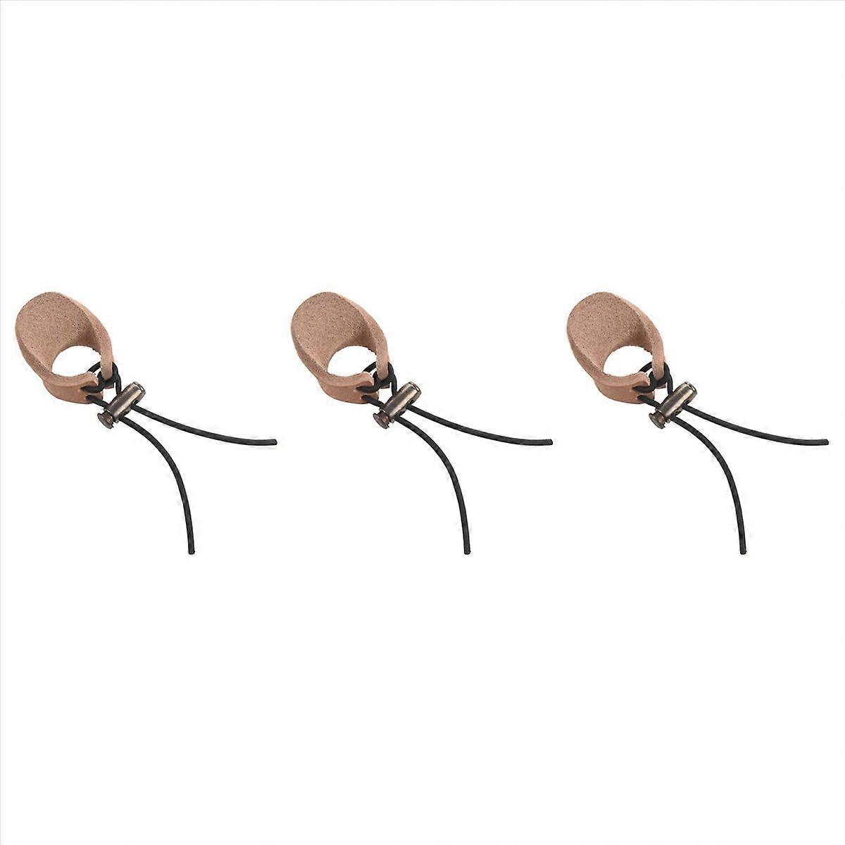 Thicken Cow Leather Thumb Finger Tip Protector Guard Ring Tab Leather