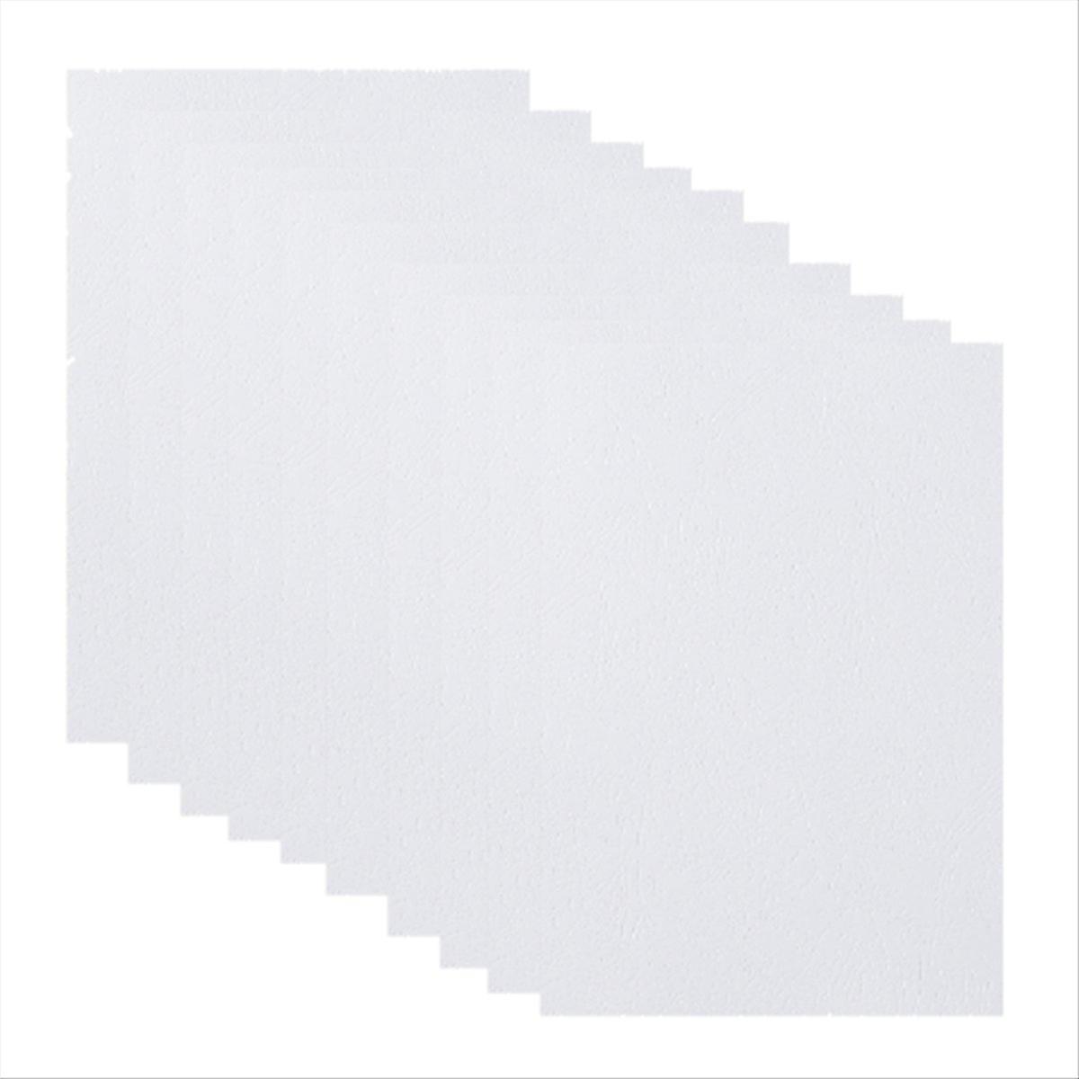 Paper Binding Cover, A4 Leather Texture Binding Cover, White