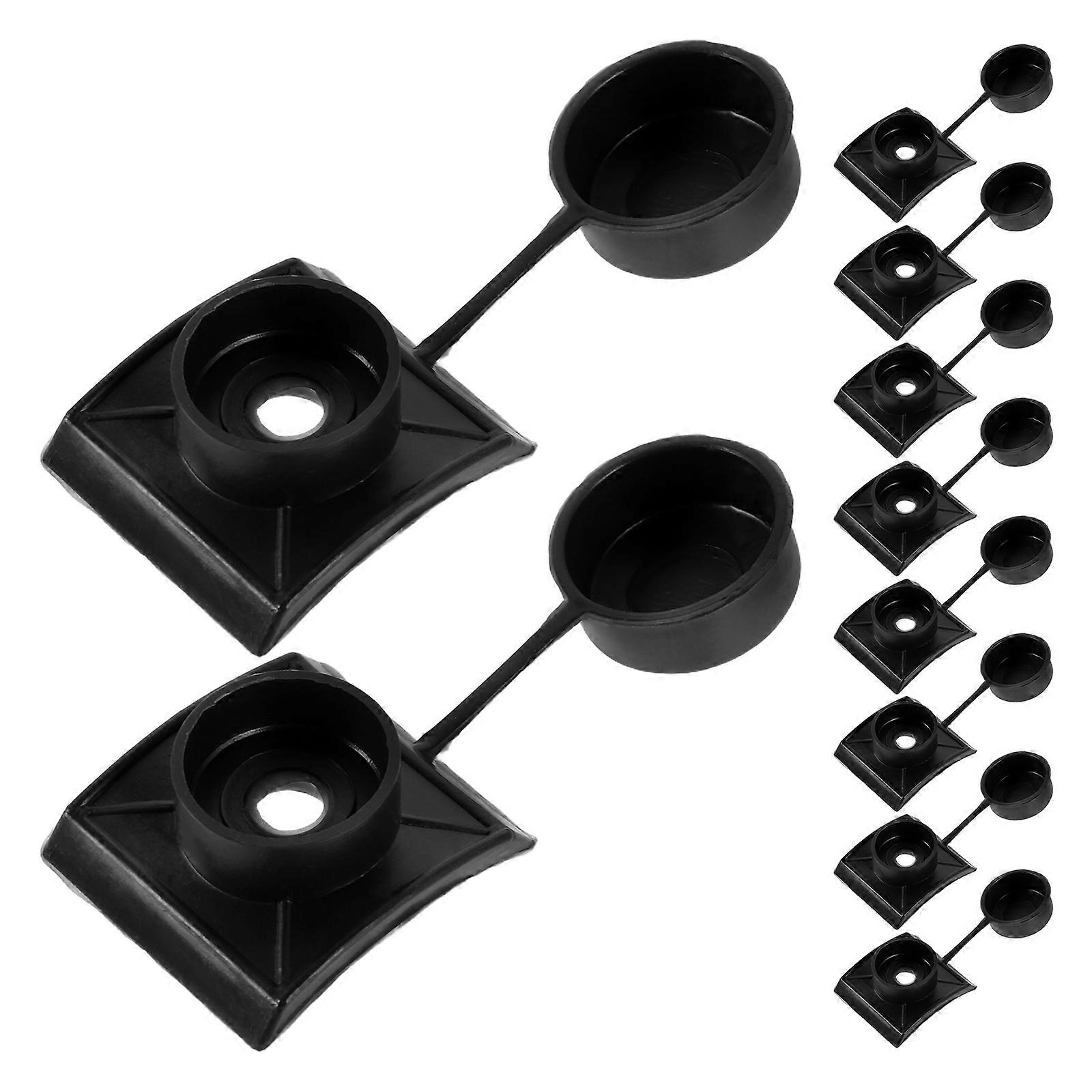 Waterproof Cap Black Tile Screw Cover for Drill Tail Screws 200Pcs Set