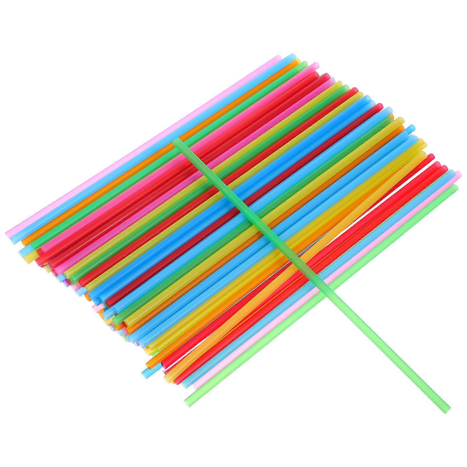 Drinking Flat Mouth Straight Straw for Drinking Use 600Pcs