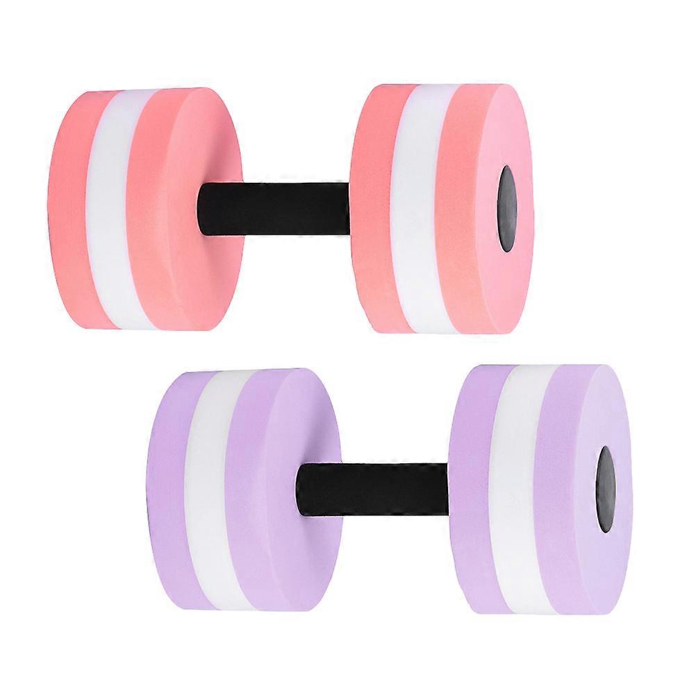 Water Weights Pool Eva Floating Dumbbell Swimming Pool Assorted Color for Resistance Training 2Pcs