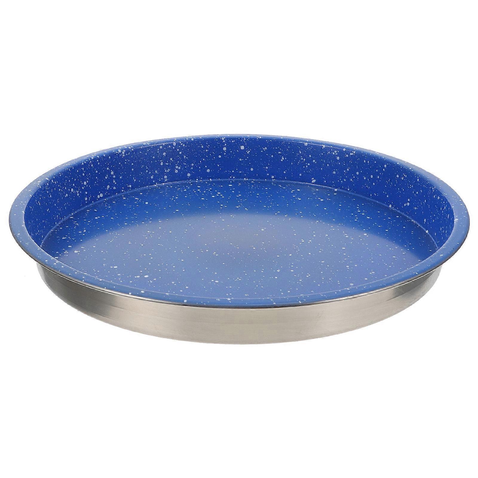 Blue Stainless Baking Pan for Pizza Baking 1Pcs Ovenware