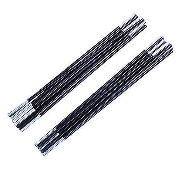 Fiberglass Tent Pole Replacement Kit for Supporting Tent 4Pcs Black