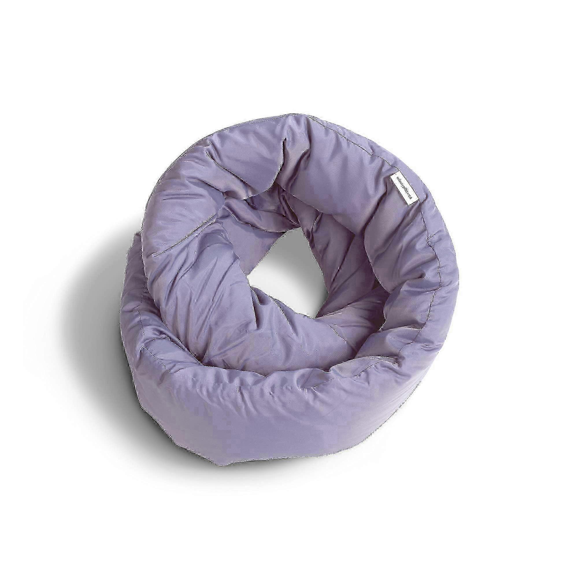 Infinity Pillow - Zachte 360 Support Travel Neck Pillow Scarf - Machinewasbaar voor thuis, vluchten en roadtrips in paars
