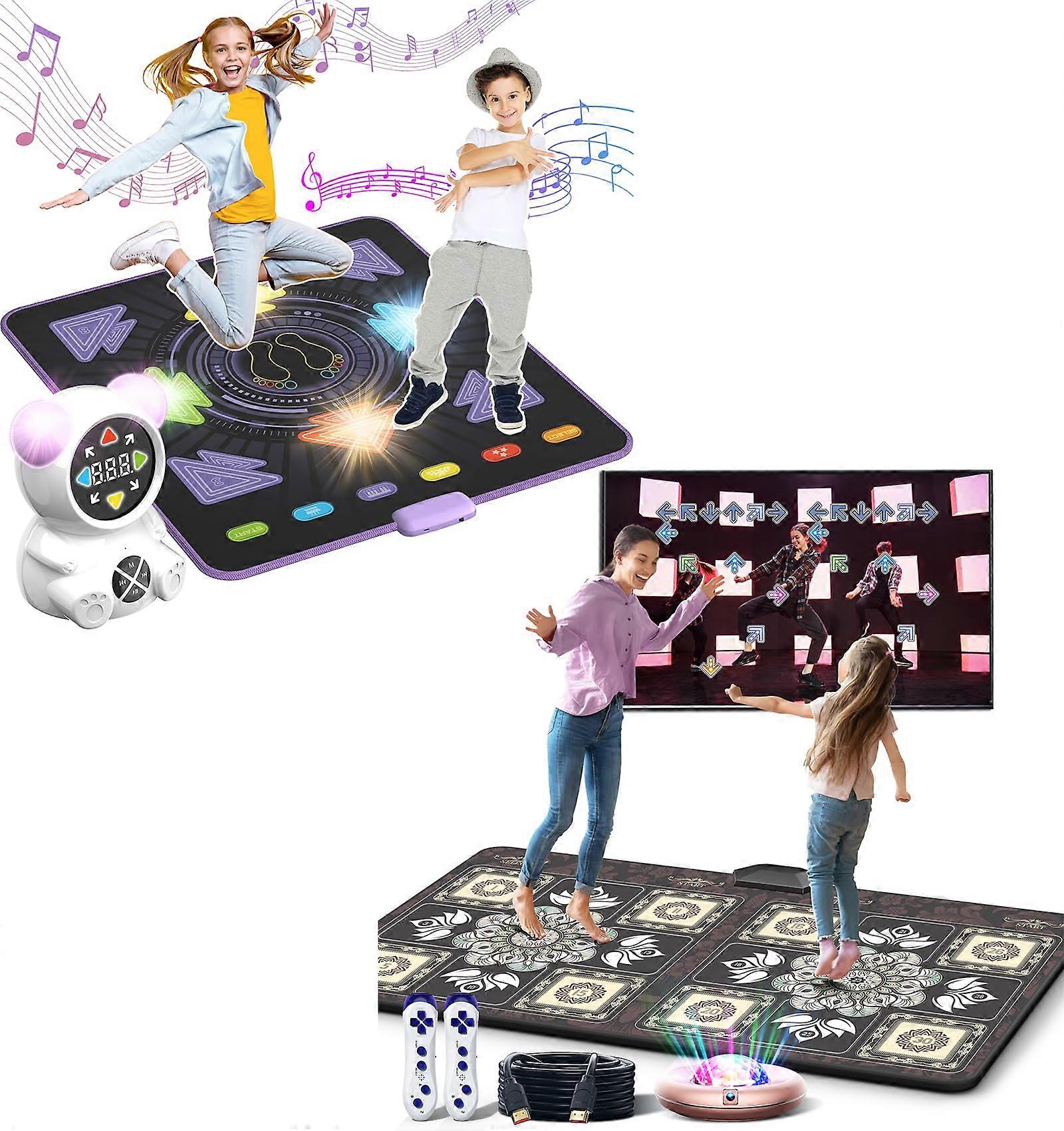 Electronic Dance Mat for Kids and Adults with Responsive Step Detection, Multiplayer Mode, Easy Setup