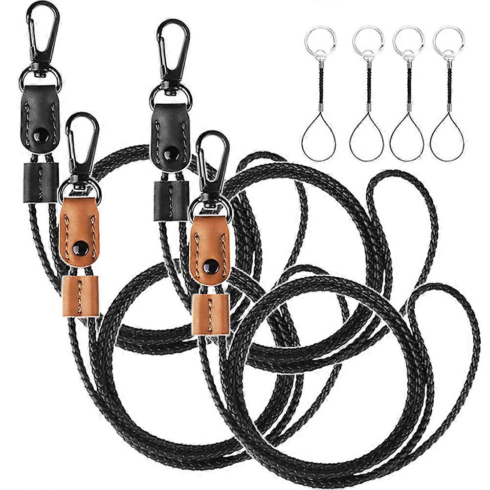 Classic Key Chains PU Multi-Function Hanging Ropes 4Sets for Men