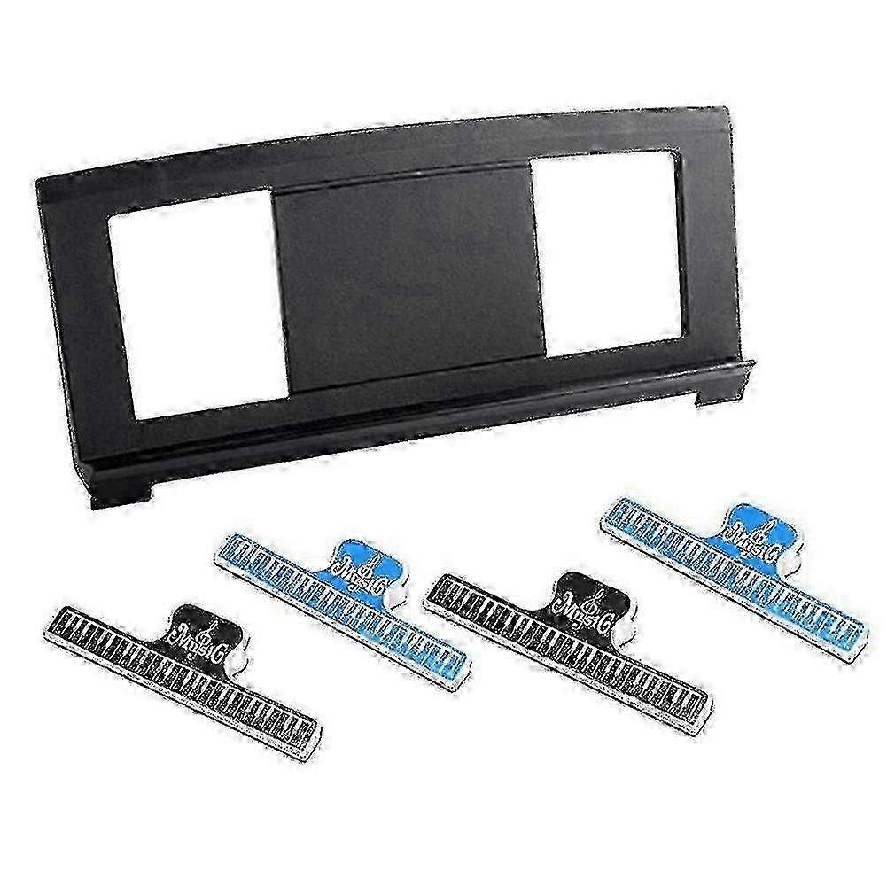 Adjustable 4-Holder Sheet Music Stand for Multiple Keyboard Types