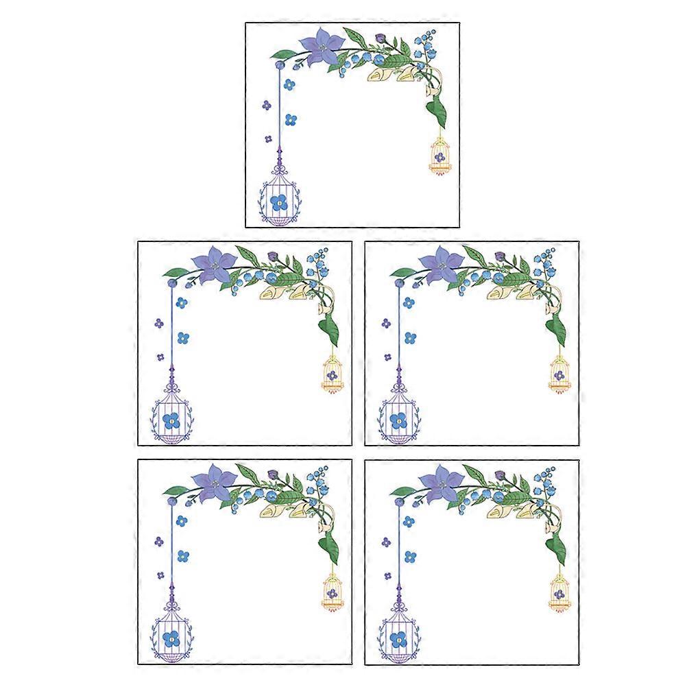 Protective Switch Covers Blue Brunch and Bird Pattern for Home 20Pcs