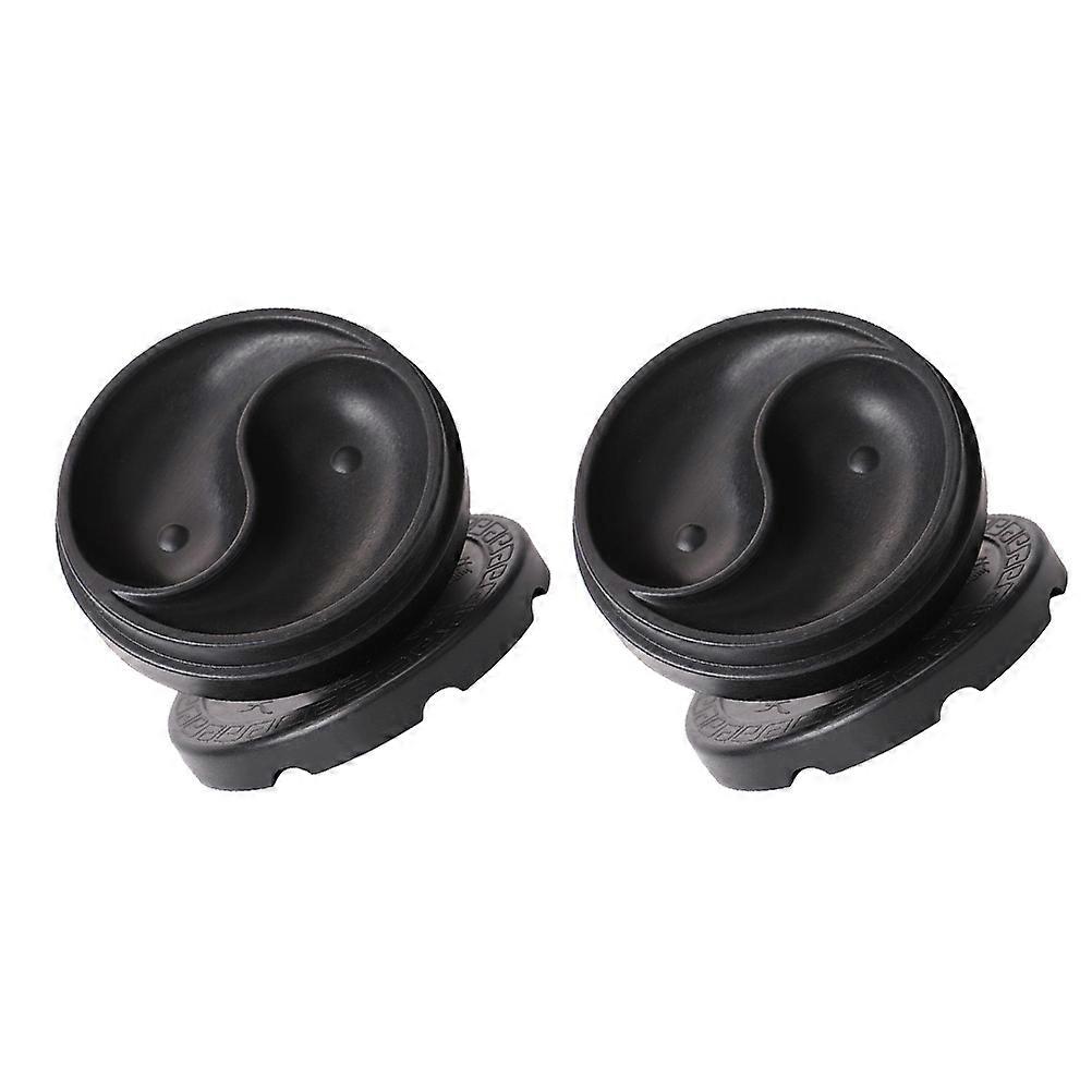 Black Plastic Calligraphy Ink Stone for Writing 2Pcs Practical Use