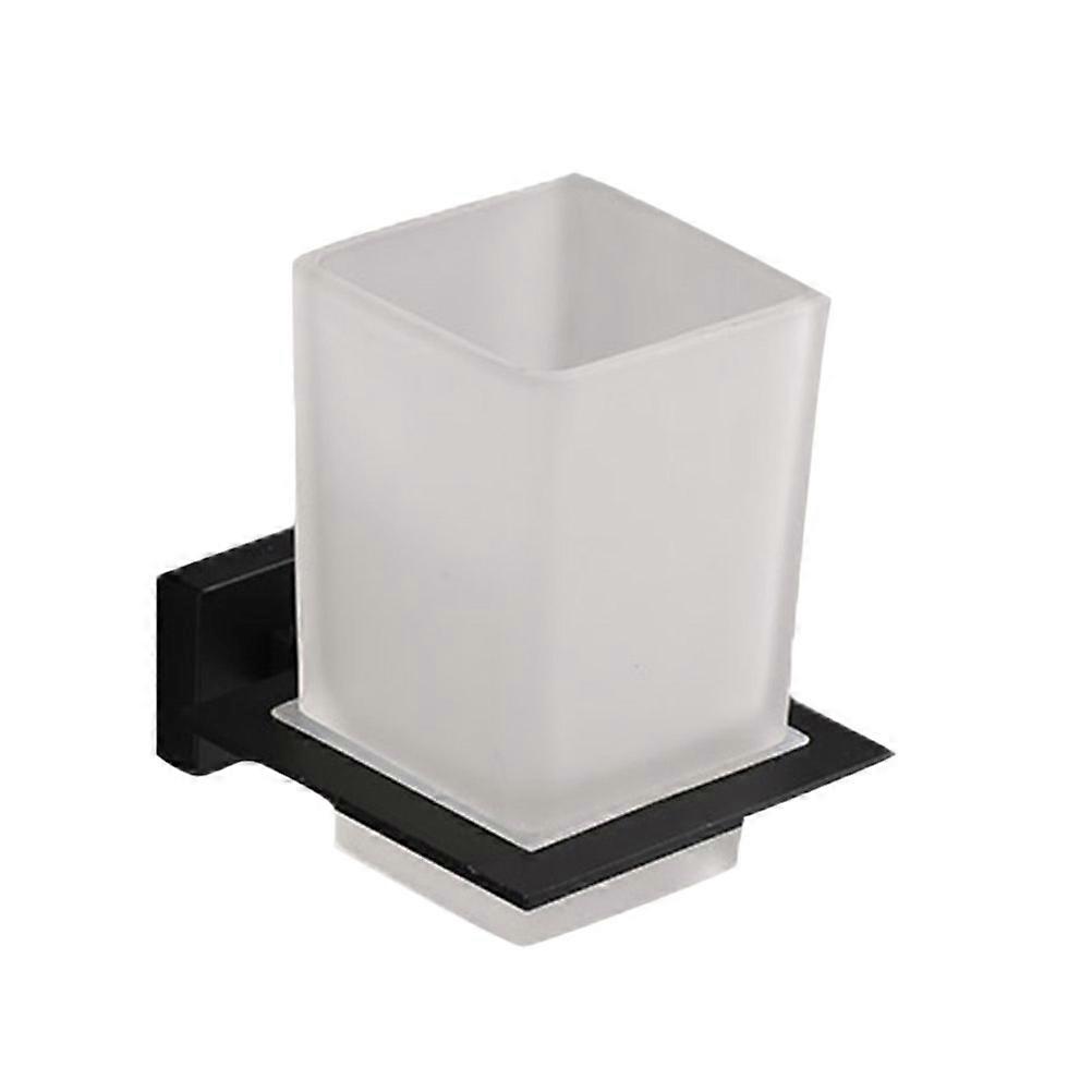 Toothbrush Holder Solid Zinc Alloy Bracket for Holding Brush Black