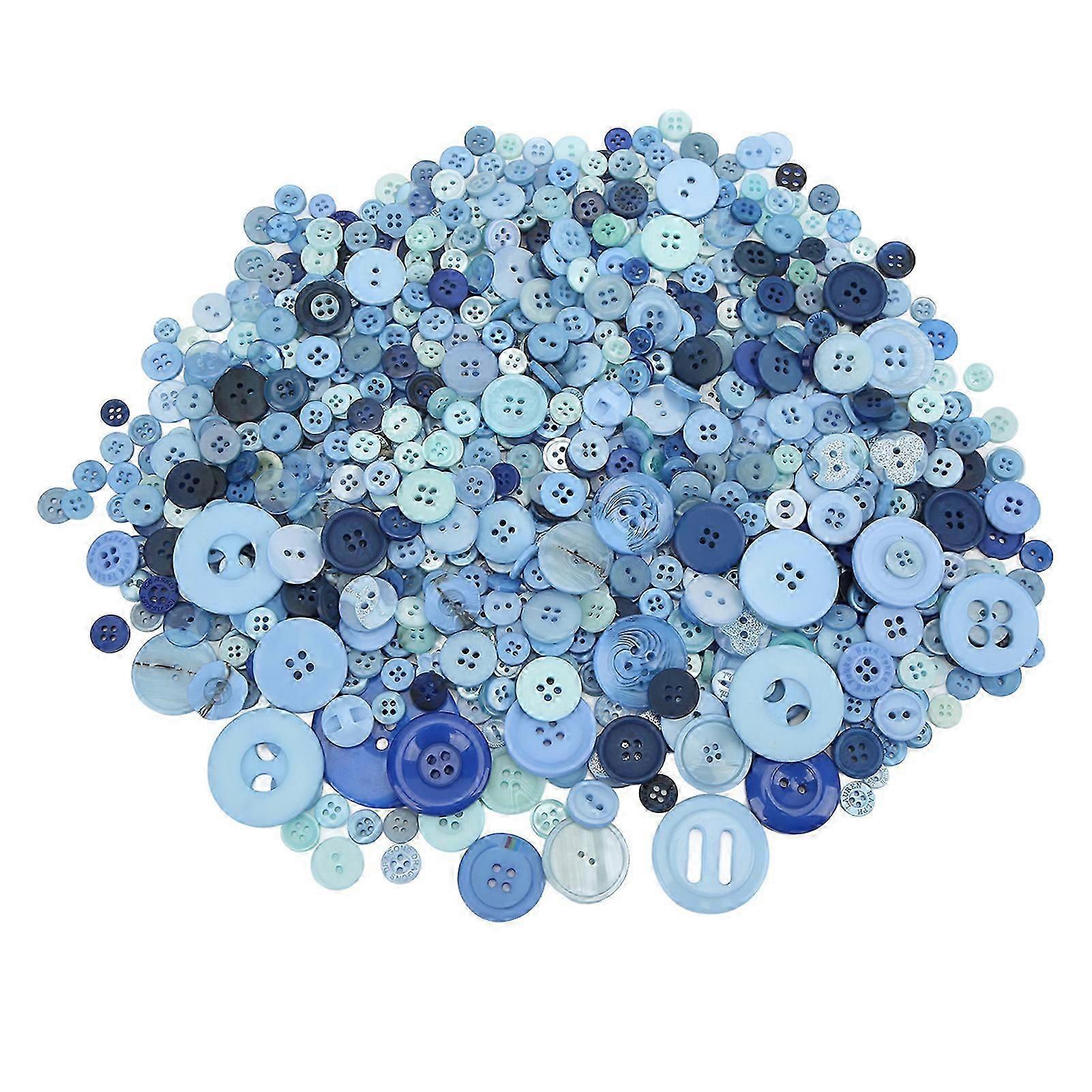 Blue Craft Buttons for DIY Projects
