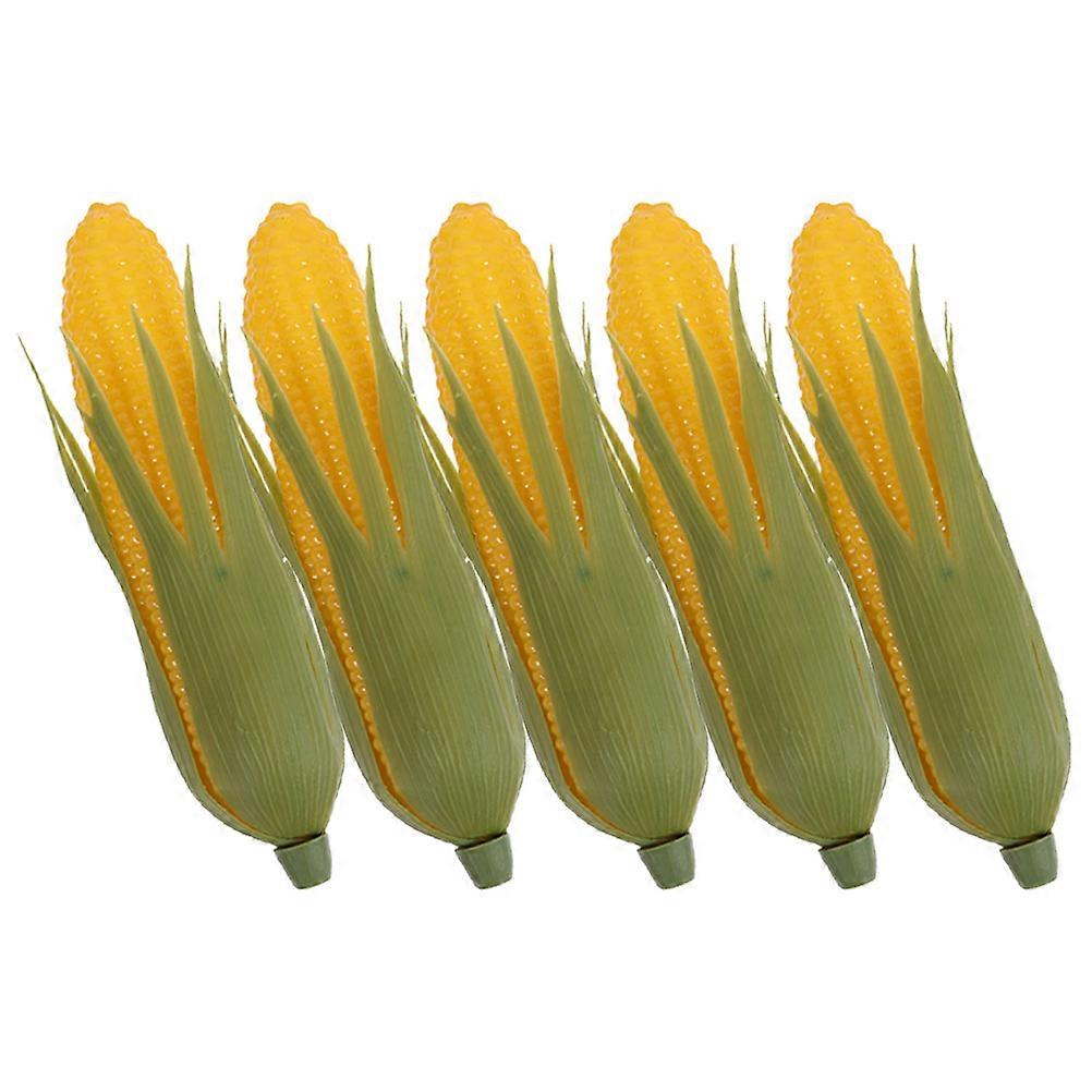 Simulated Corn Models Artificial Corn Model for Display 5Pcs Plastic Lifelike