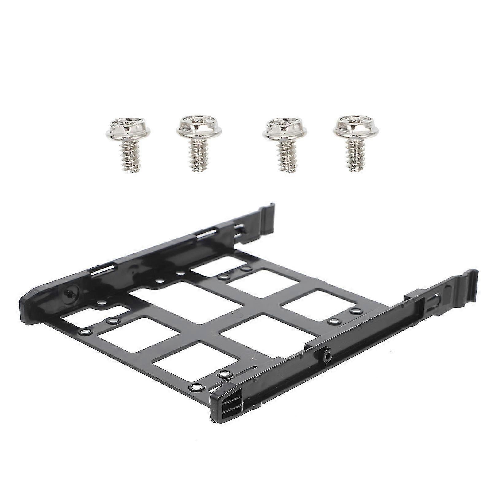 3Pcs Black Plastic Hard Drive Mounting Brackets for 2.5/3.5 Inch SSD/HDD, Desktop Computer Installation