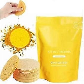 Cúrcuma Almohadillas de ácido kójico Cúrcuma& Kojic Almohadillas Limpiadoras Esponjas Faciales Exfolian