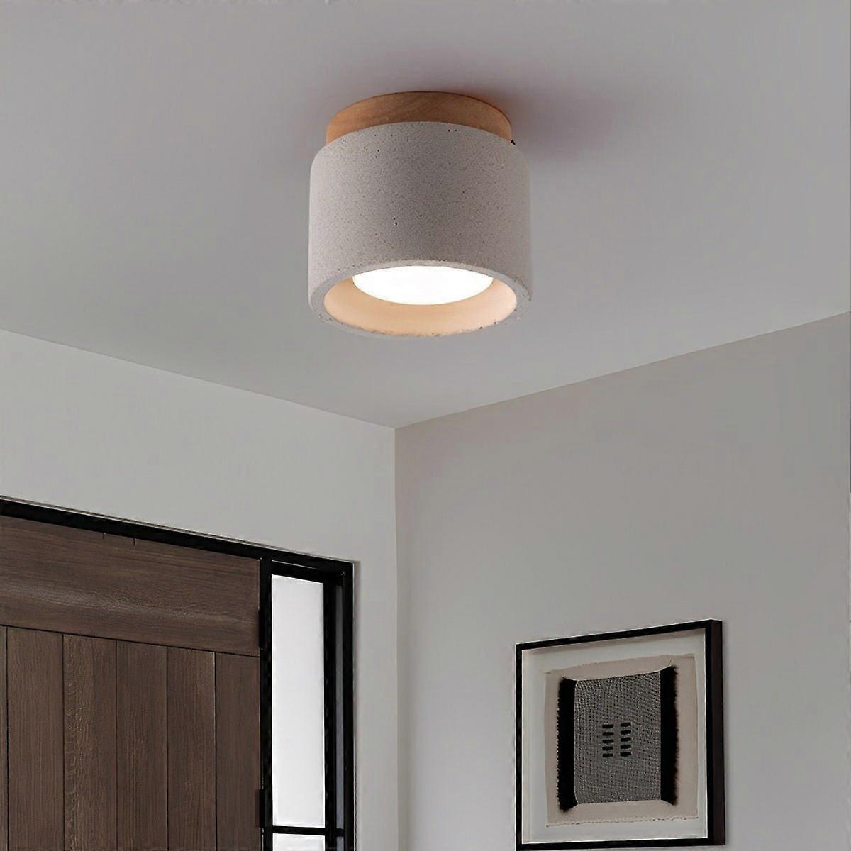 Modern Minimalist Round Concrete Led Ceiling Lights