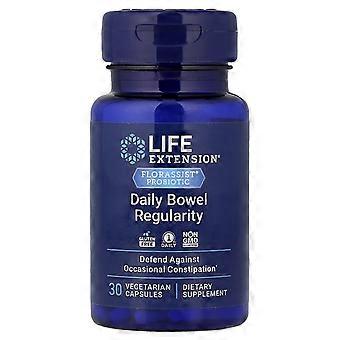 Life Extension, Florassist® Probiotic, Daily Bowel Regularity, 30 Vegetarian Capsules (57.5 mg Per c