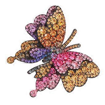 Rhinestone Inlaid Butterfly Shoe Charm for High-Heel Removable Shoe Buckle Elegant Shoe Jewelry Clip Bridal Shoe Decoration