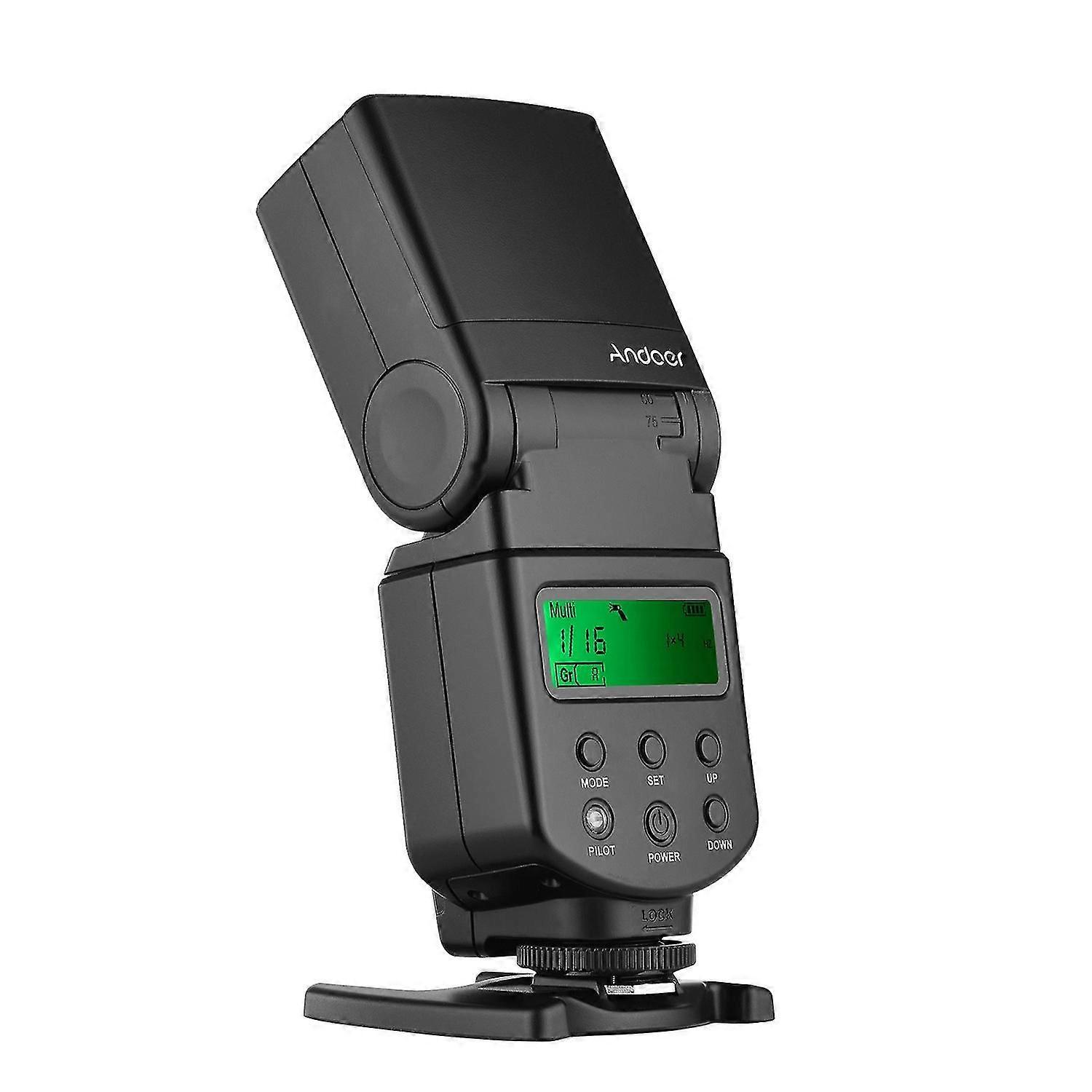 Andoer Universal Flash Speedlite GN40 Adjustable LED Fill Light On-camera Flash With Bracket Replace