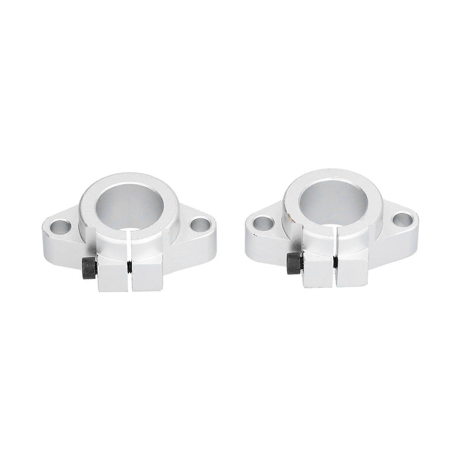 2Pcs Rod Rail Guide Support Improve Machine Efficiency Save Energy Anti Rust Durable Easily Replace Linear Rail Support