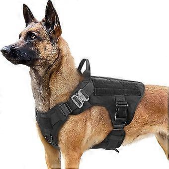 Tactical Harness - RABBTTGOO - Black - Adjustable - Size L - For Dogs