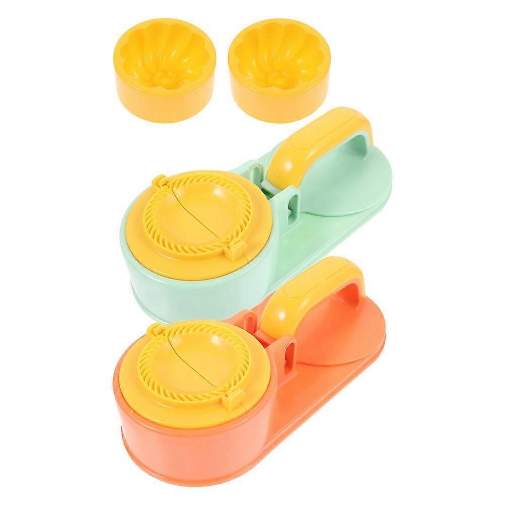 Manual Dough Maker Labor-Saving Dumpling Skin Press 8Sets Plastic