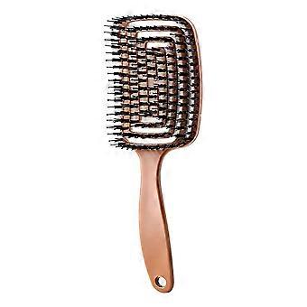 Long Handle Hair Brush with Boar Bristles for Scalp Massage and Detangling for Long Hair