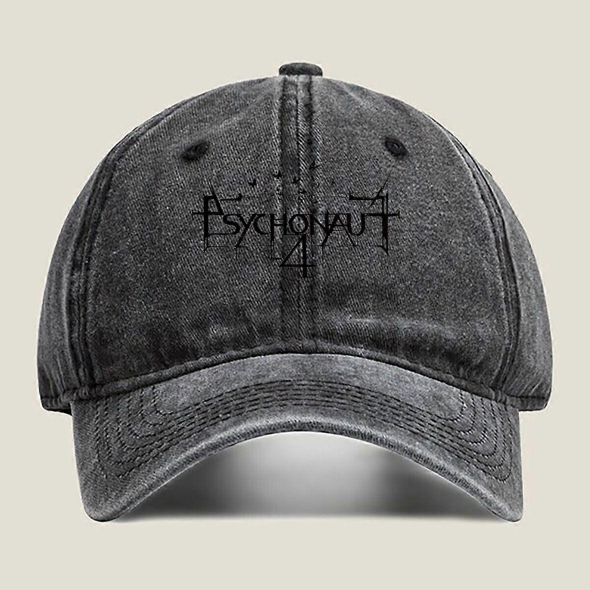 Psychonaut 4-bånds logo vasket baseballcaps