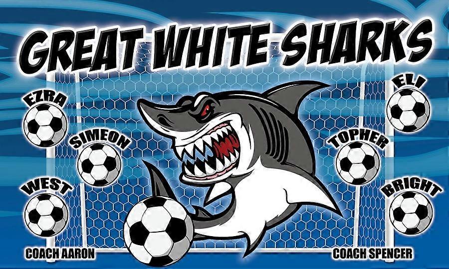 Sharks - Voetbalteamvlag YTP-708