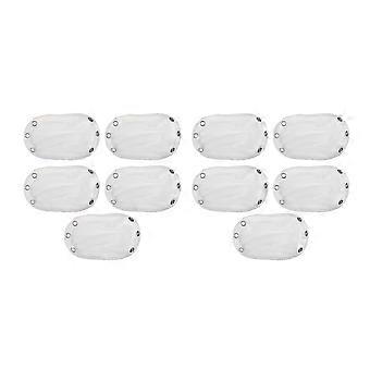 Conjunto de 10 peças de macacão infantil unissex, super utilitário, para usar com fraldas, com película protetora alongadora (branco) KD