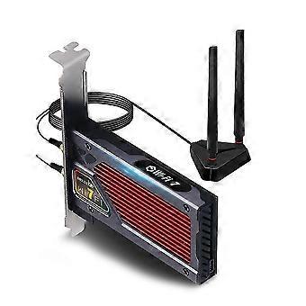WiFi 7 BE8800RGB PCIE Wireless Network Card BT5.4 8774Mbps Tri-Band 2.4G/5G/6GHz for Desktop PC for Win10/11 LS