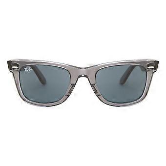 Ray-Ban RB2140 Wayfarer 1355R5 Full Rim Transparent Grey on Clear Unisex Wayfarer Sunglasses UV3 Original