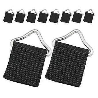 10 Sets of Triangle Ring Buckles Portable Trampoline Rings Replaceable Triangle Buckles with Webbing