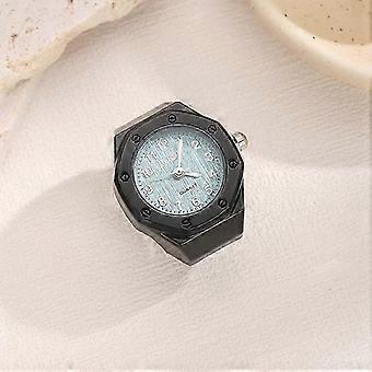 Vintage Y2K Finger Watch Rings For Women Men Quartz Watch Mini Watch Couple Punk Elastic Band Mini Watch Ring Giftb