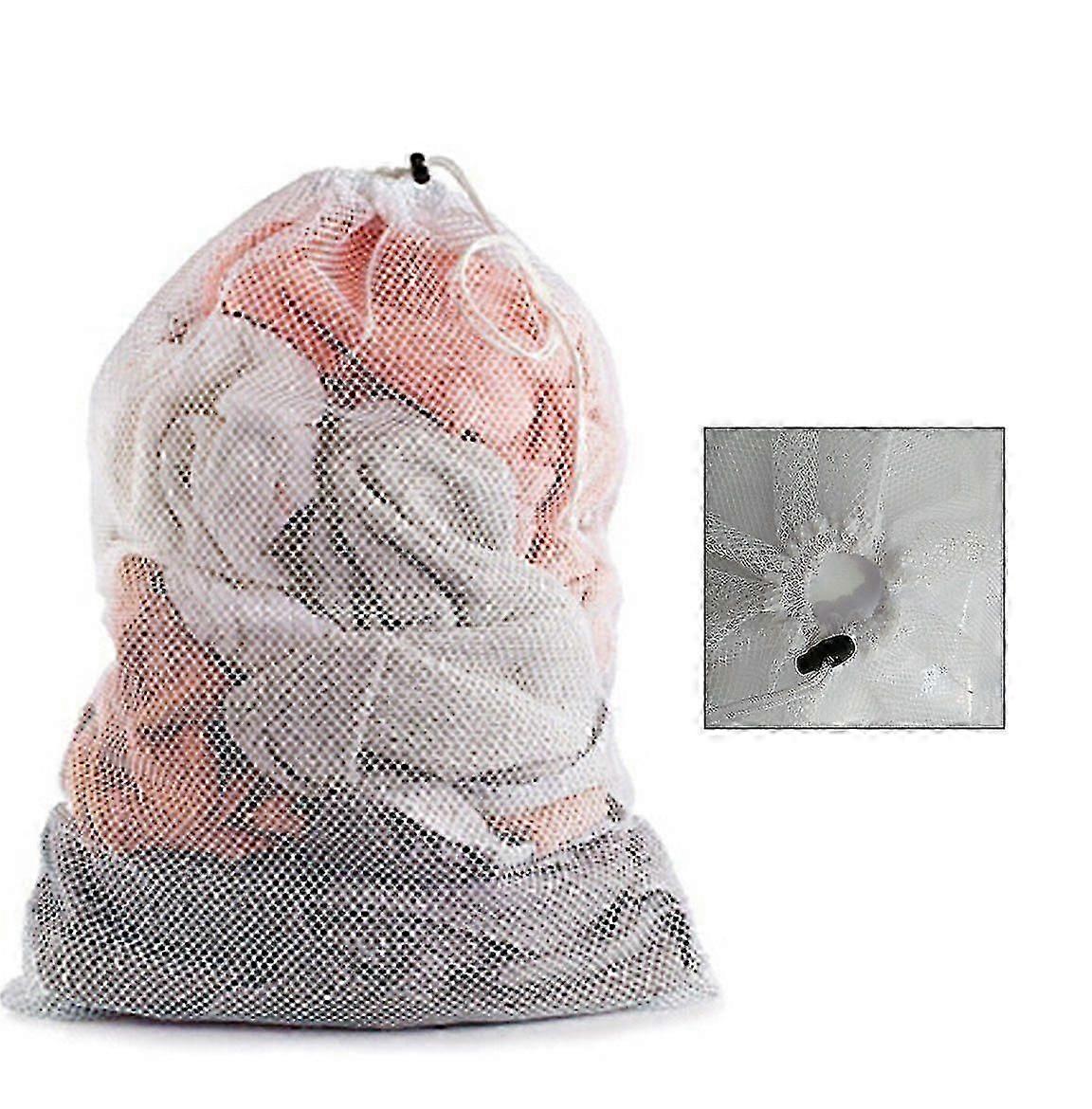 Groot formaat effen kleur drawstring waszak