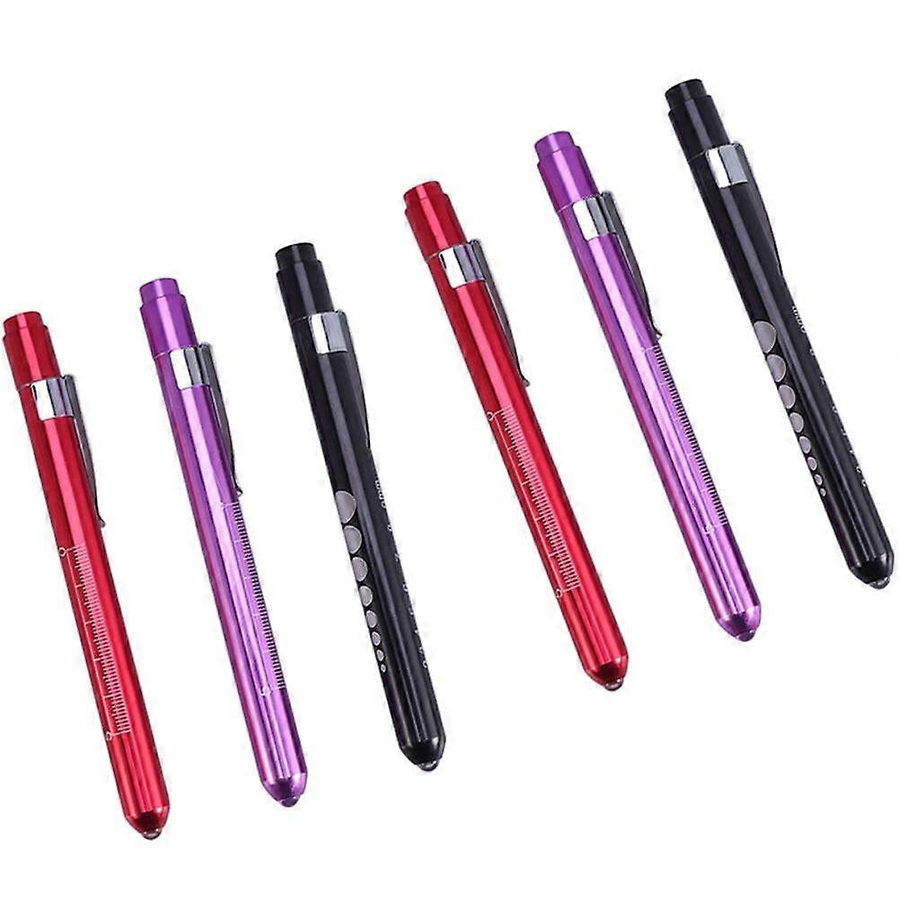 6pcs LED Pen Light, Multifunctional Portable Flashlight, Practical Pocket Torch
