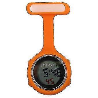 Digital Nurse Watch with Luminous Display Alarm Chronograph Silicone Band Medical Professionals Clip-On Fob for Healthcare Workers