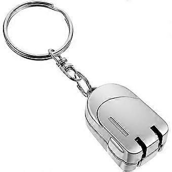 Mini Portable Nail Clipper in Premium Stainless Steel - Travel Nail Clipper for Fingers and Toes - Folding Metal