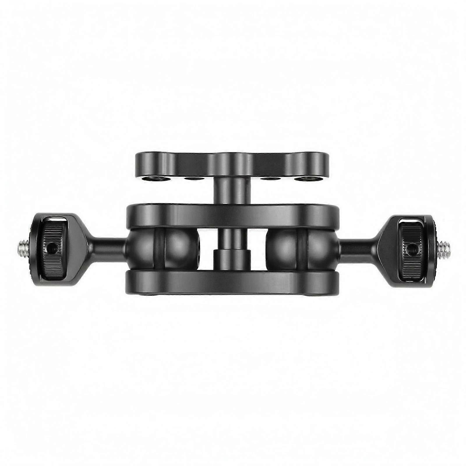 Double-Ball-Joint Mount Knurled Knobs Articulated Bracket Metal Hinge Mount