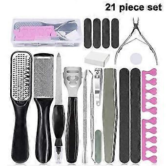 Professional Pedicure Kit, Stainless Steel Pedicure Black