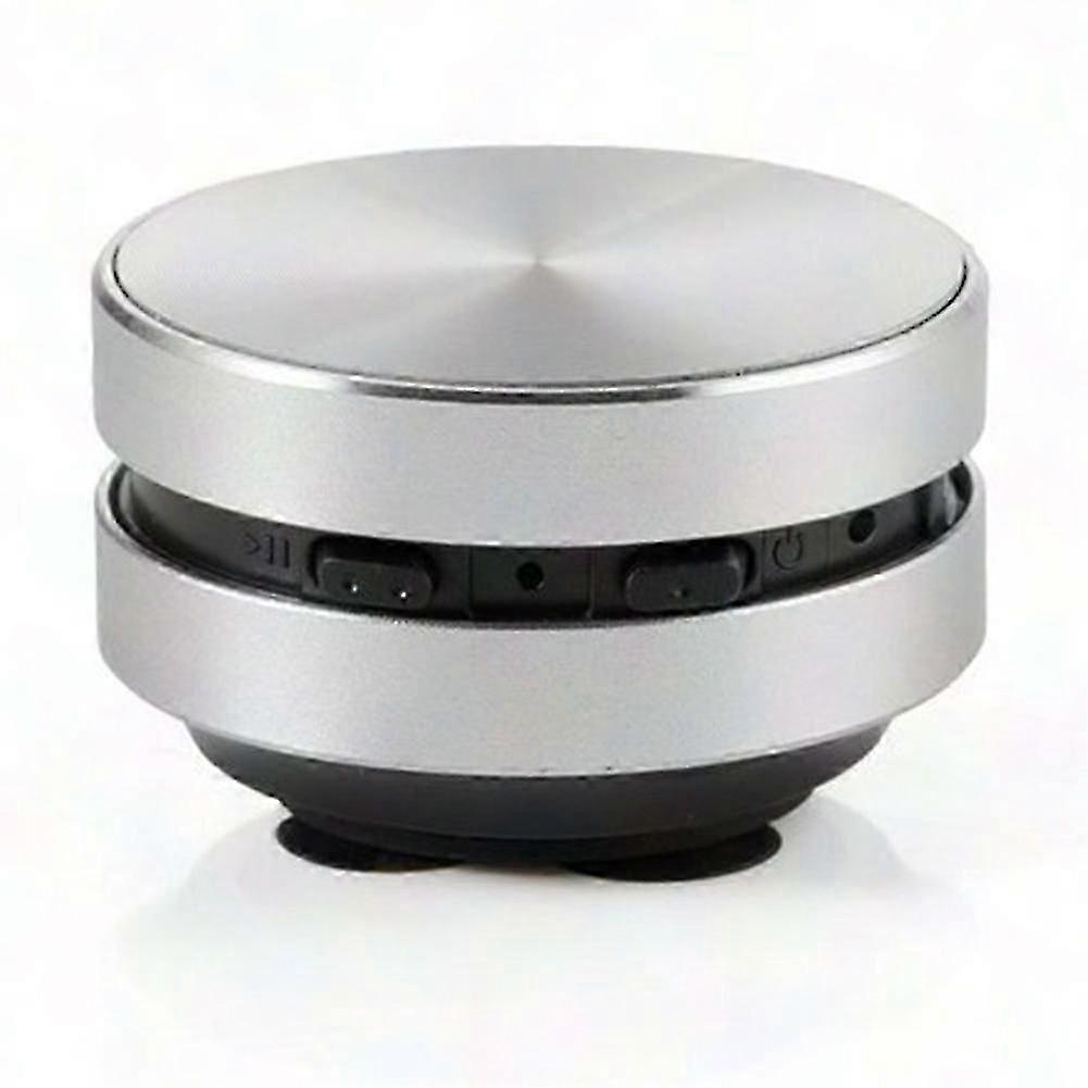 Portable Bone Conduction Bluetooth Speaker with Stereo Sound, Silver - Wireless Compatible Speaker